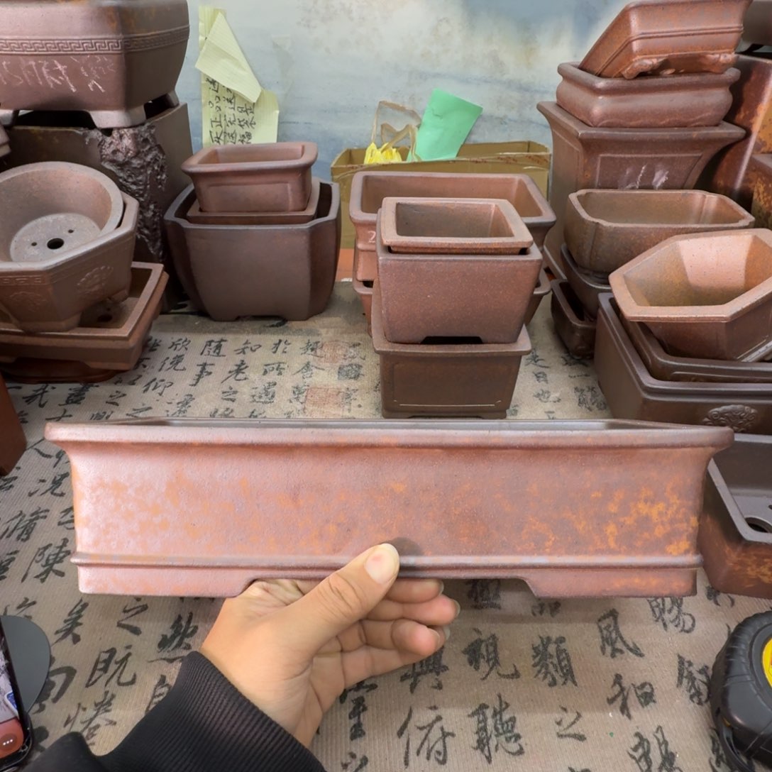 紫砂花盆30号宜兴紫砂正品32x12.5x6