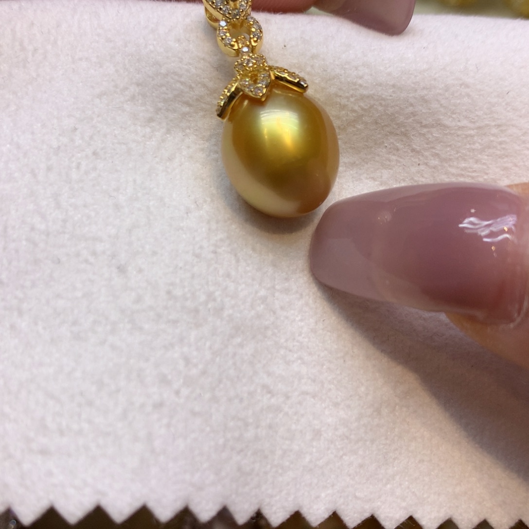 颈饰银S925镶嵌海水珍珠