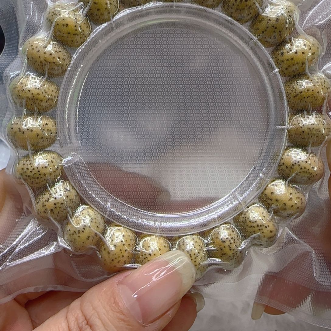 星月菩提手串54荣耀黄星月菩提1.4苹果单圈