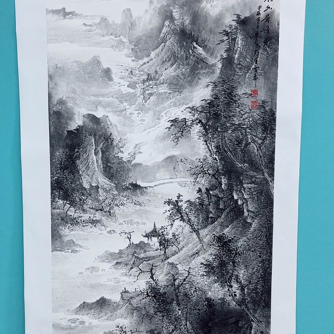 国画李文军教授原作