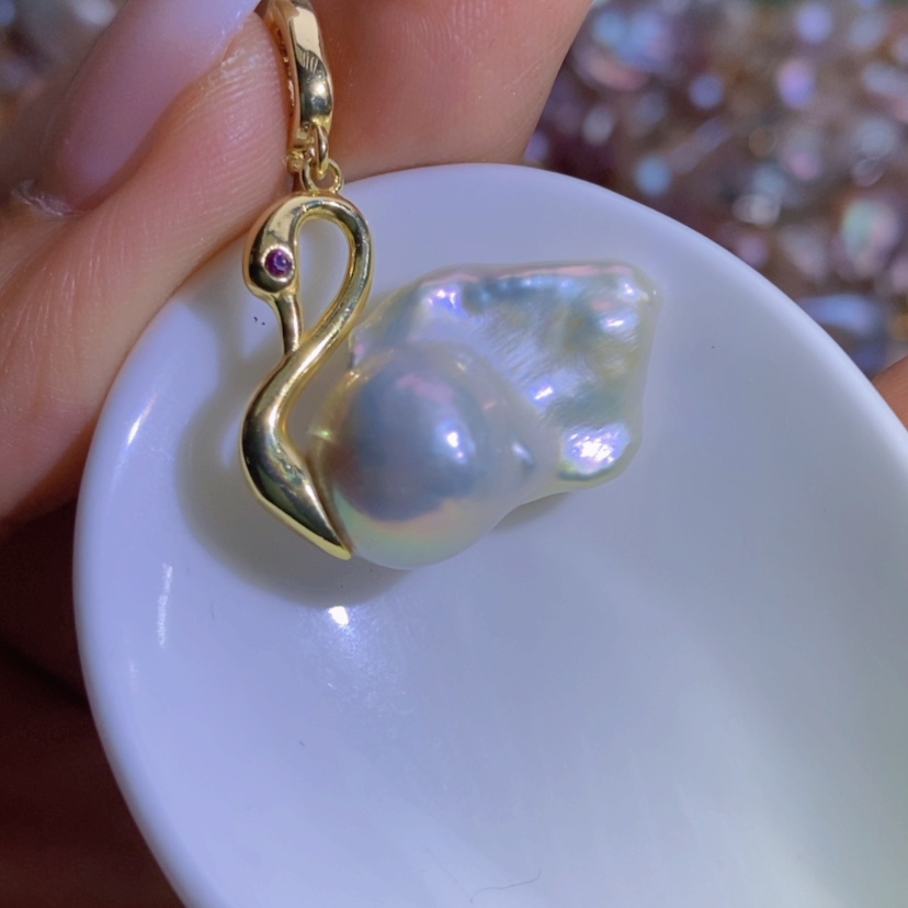 【闪购商品】淡水珍珠天然珍珠（微瑕）合金