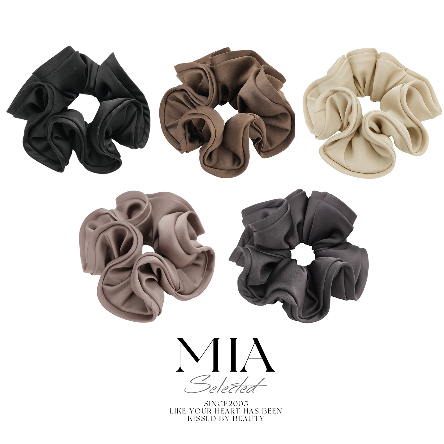 黑色高级感超大号大肠发圈头圈2025新款丸子头高端缎面肥肠头绳女