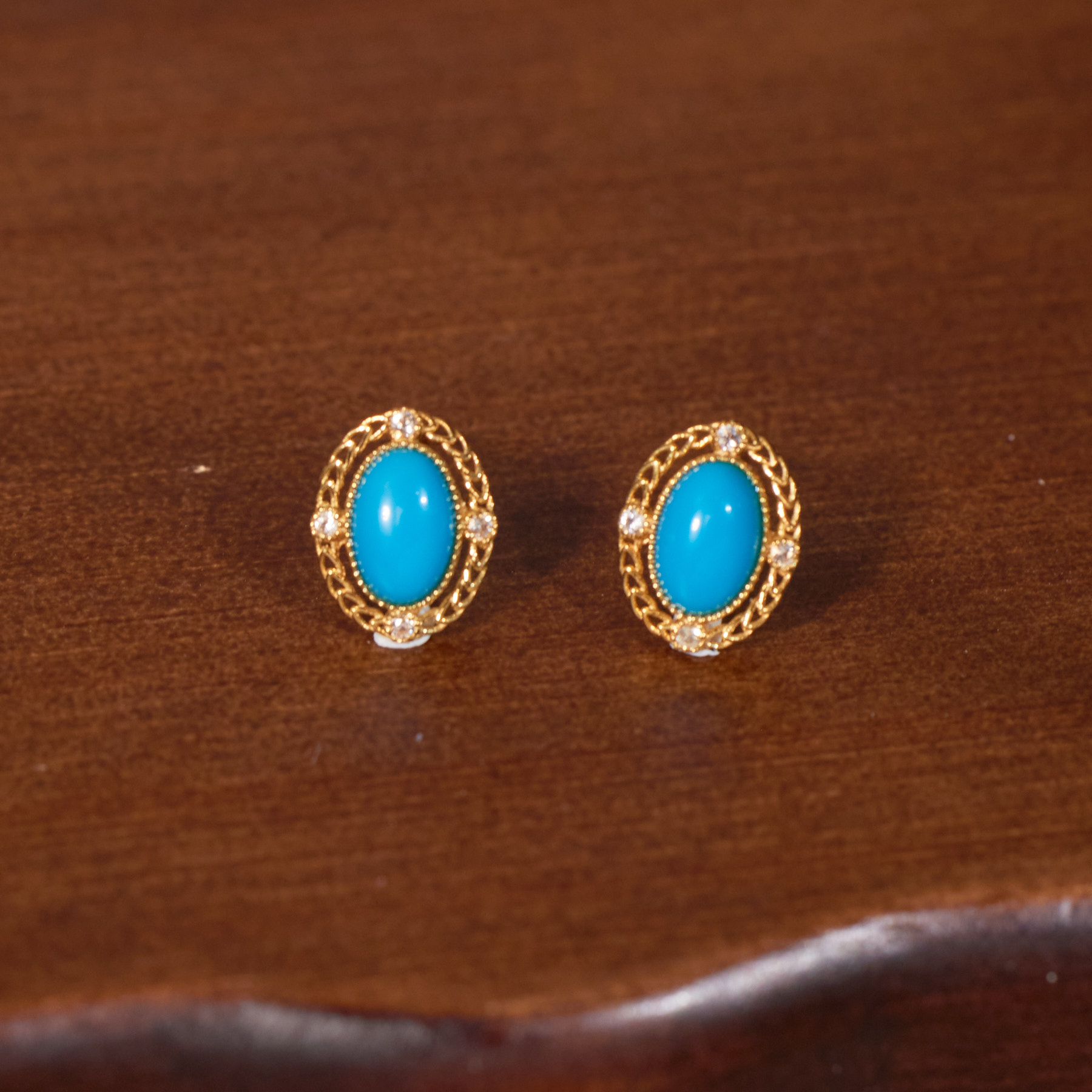 【玉峰珠宝丨安娜严选】美松耳饰18K金【N7626】多样性发一