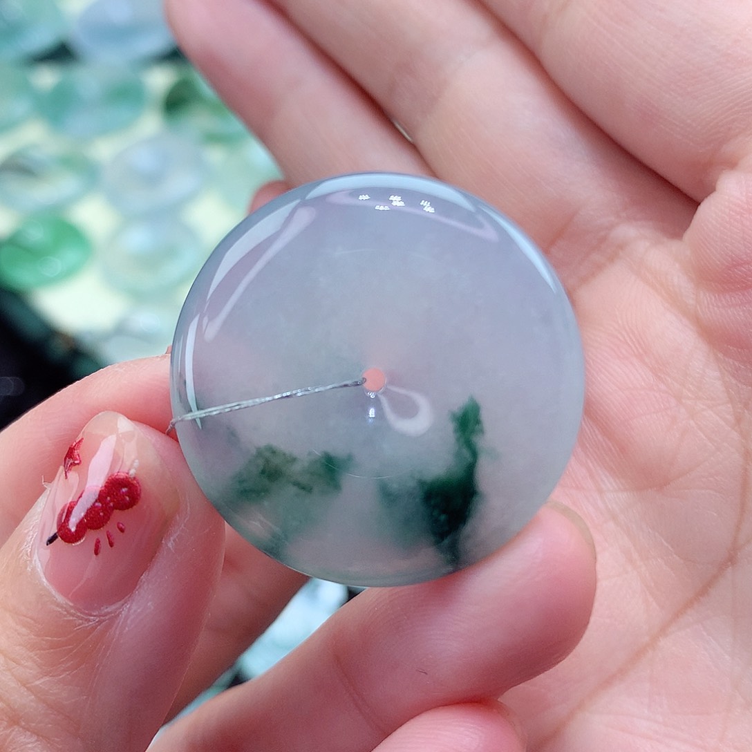 翡翠颈饰未镶嵌28尺寸28.8/5.7