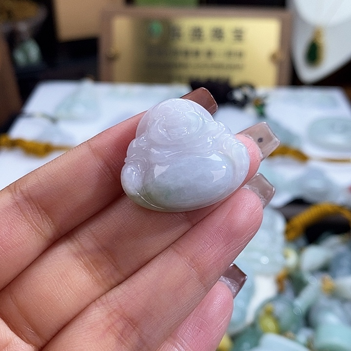 翡翠未镶嵌颈饰4723