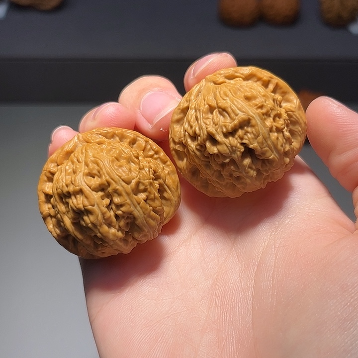 文玩核桃把件白狮子396