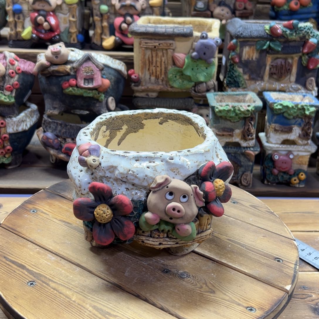 嘻哈多肉花盆百搭