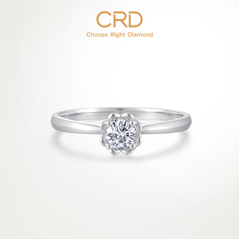 CRD克徕帝恋之花钻戒钻石戒指女婚戒求婚天然真钻订婚正品