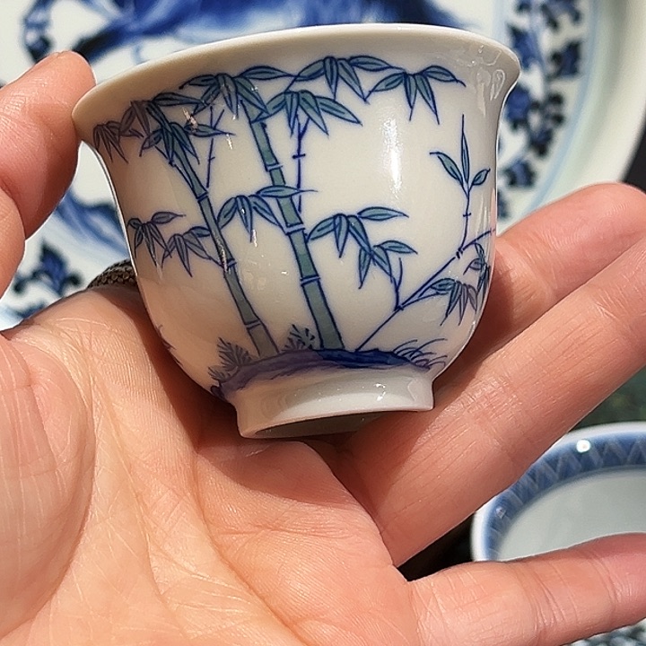 微瑕怡琅柴窑手工手绘真柴窑