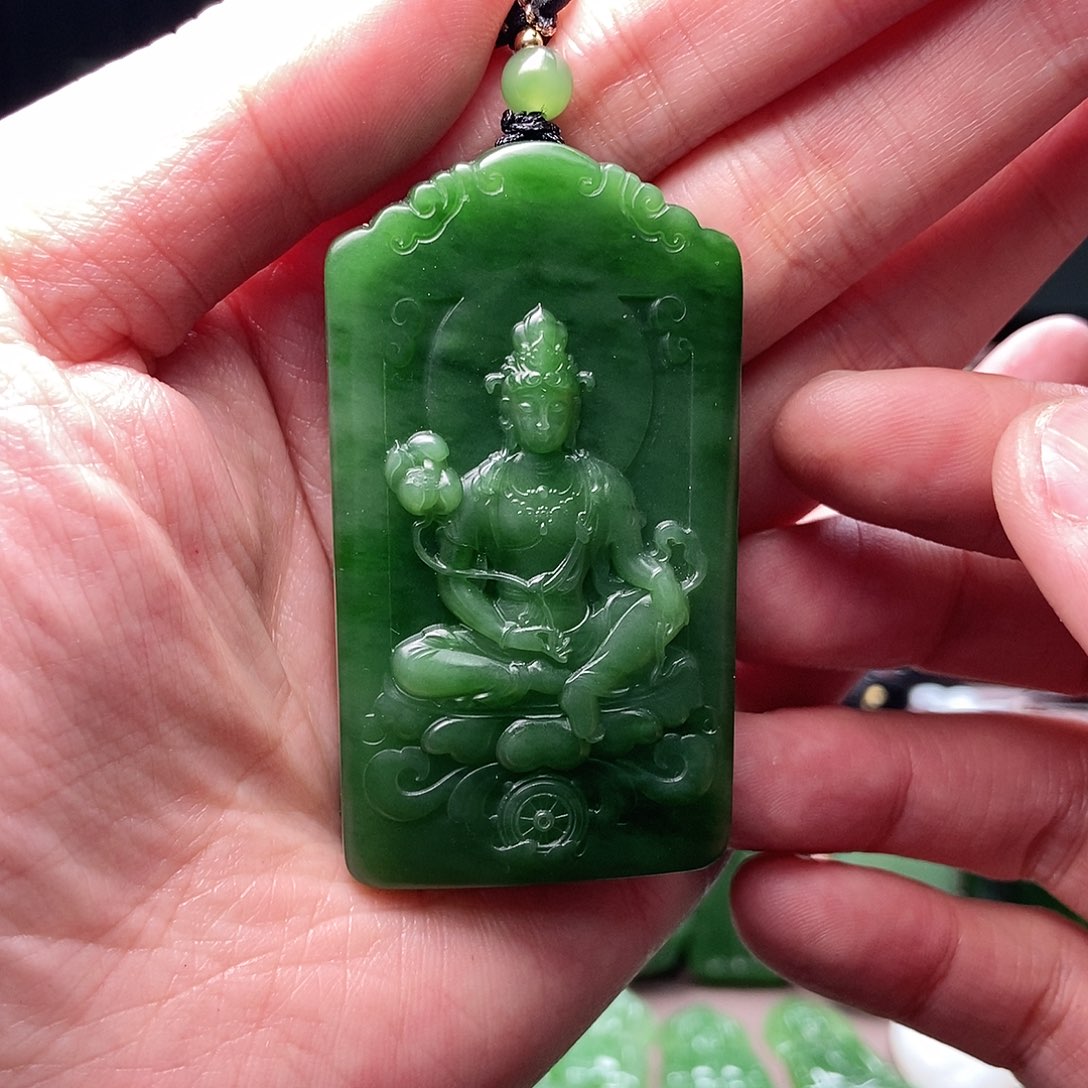 和田玉（碧玉）颈饰未镶嵌小*