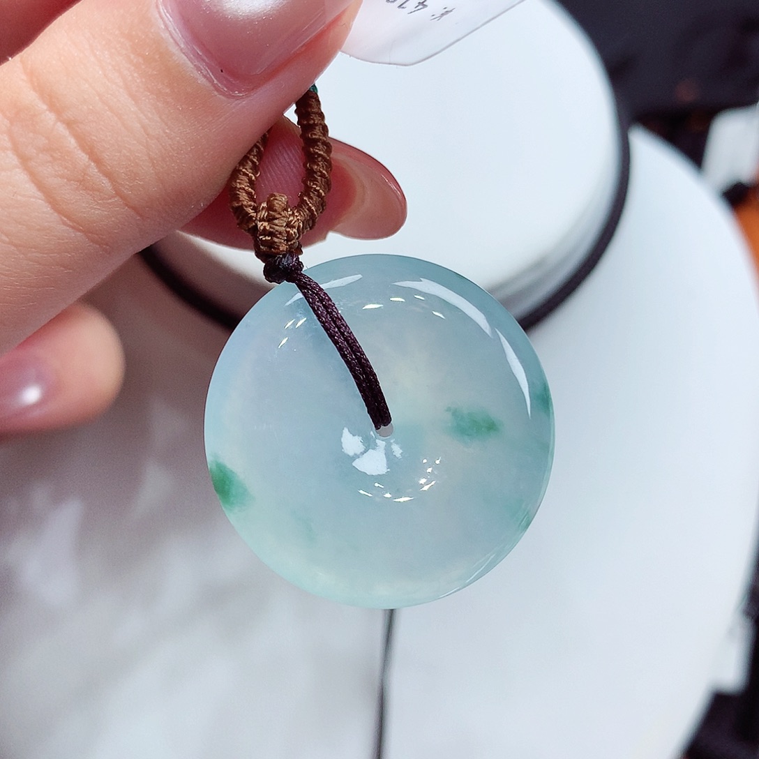 翡翠未镶嵌颈饰翡翠27，27/5.9