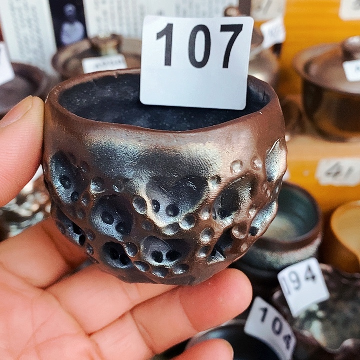 紫砂茶杯柴烧纯手工107