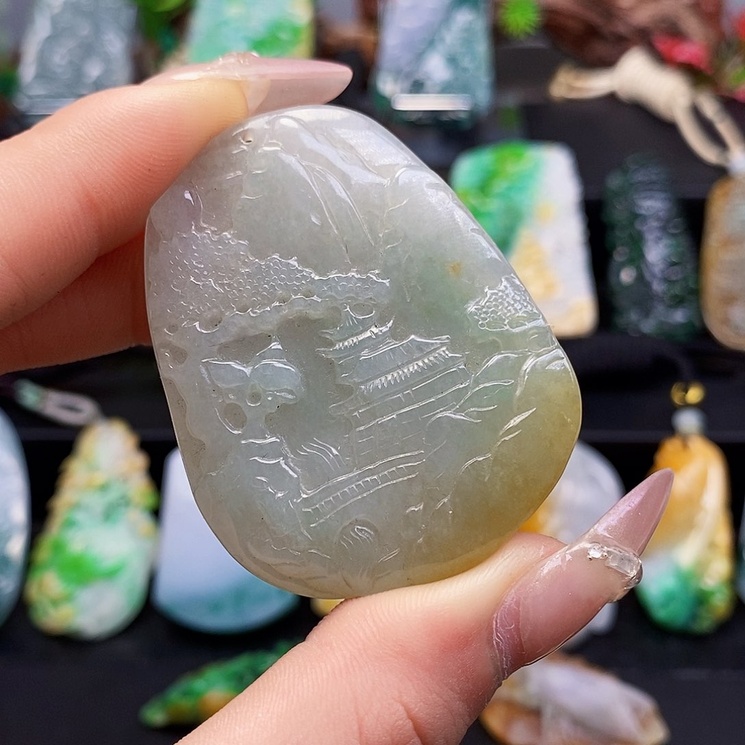 定制翡翠未镶嵌翡翠A货一物一证