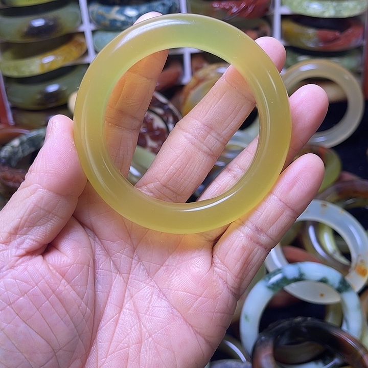 蛇纹石玉合金手镯