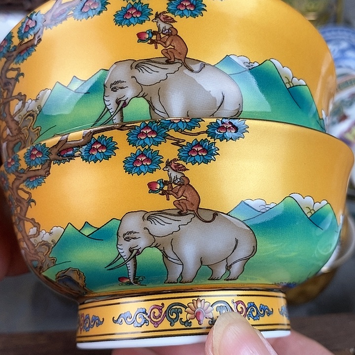 景德镇陶瓷藏式茶碗