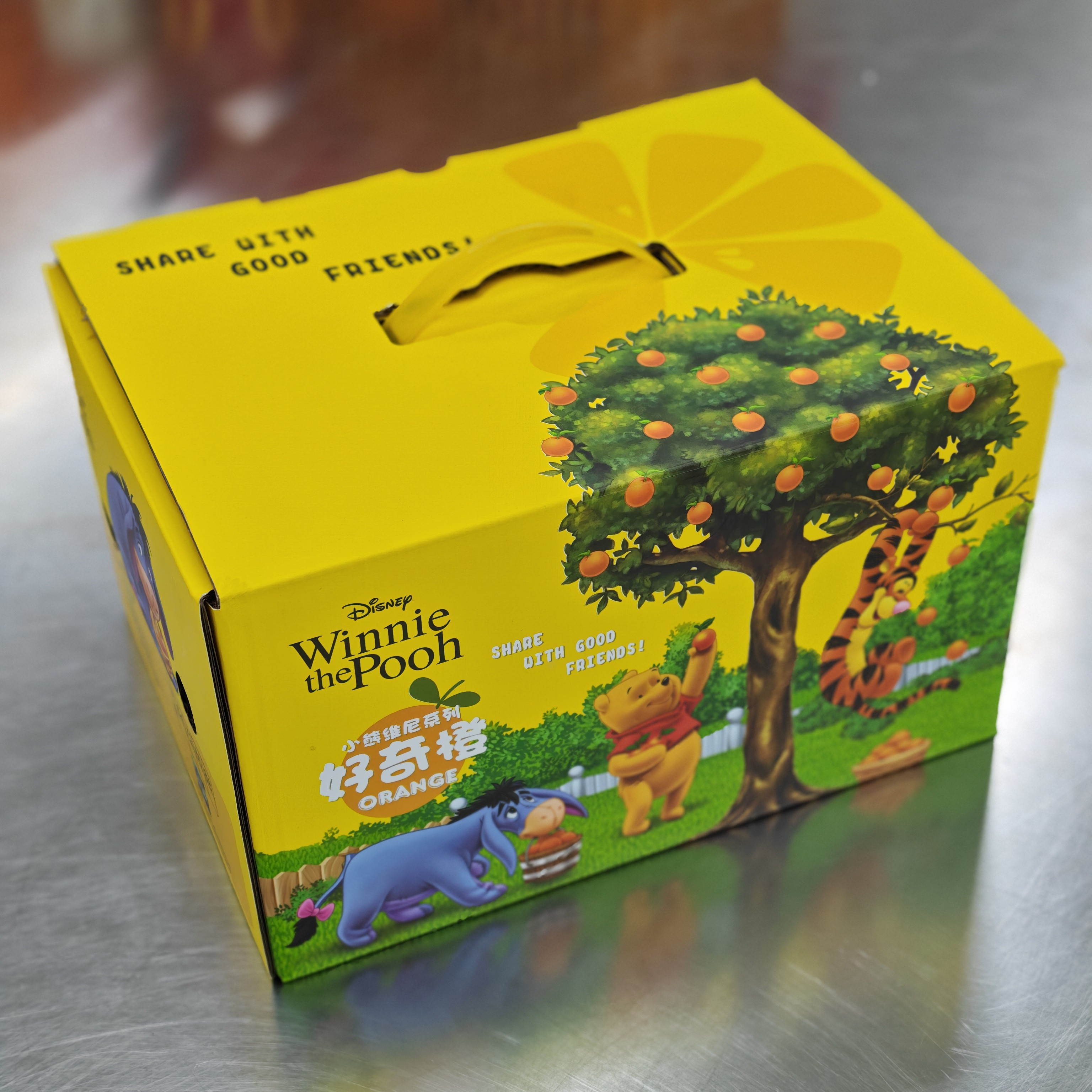 【好奇橙】赣南脐橙小熊维尼系列好奇橙原箱4.6斤
