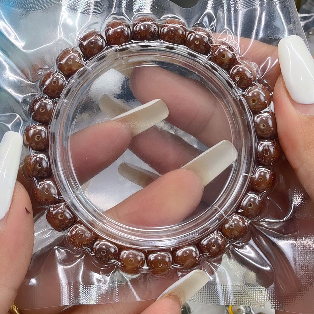 星月菩提手串24尽头粉冰星月菩提单圈98