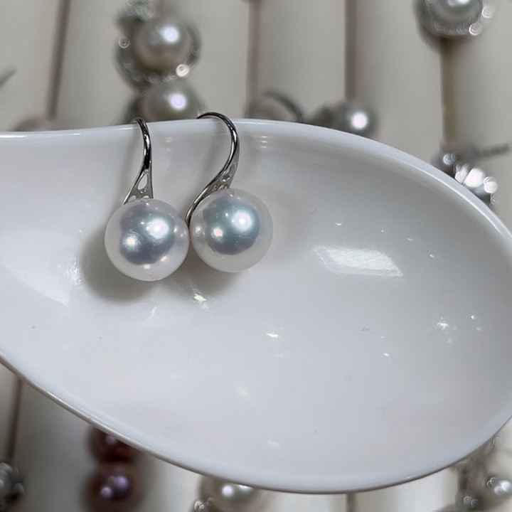 淡水珍珠颈饰银S925镶嵌小***乖