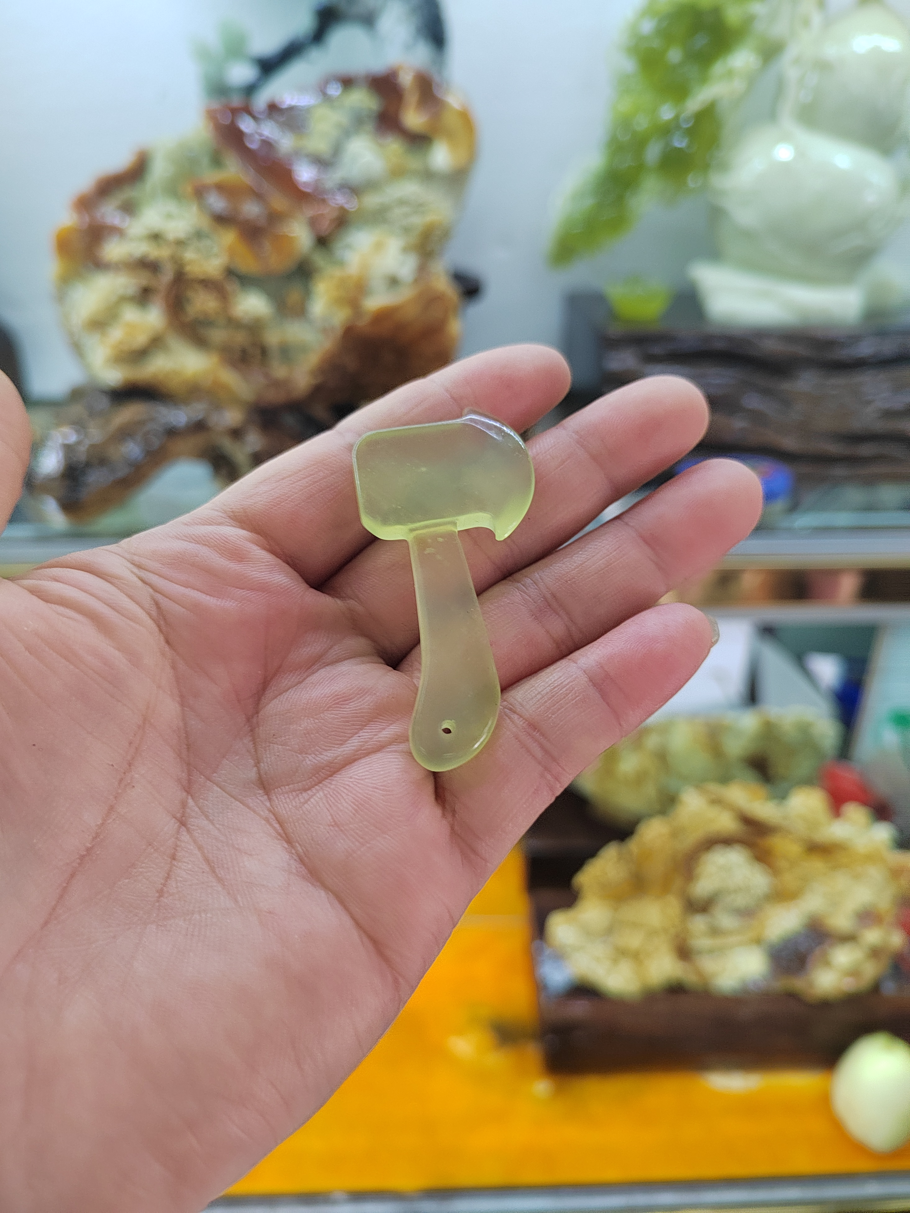 玉斧头家居生活摆件