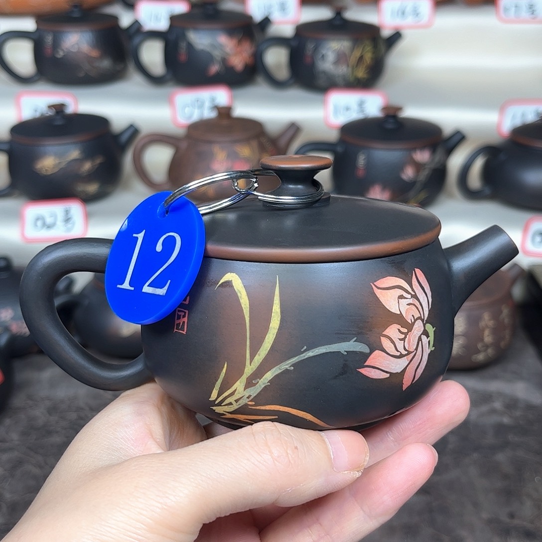 190毫升微微瑕纯手工刻填大口