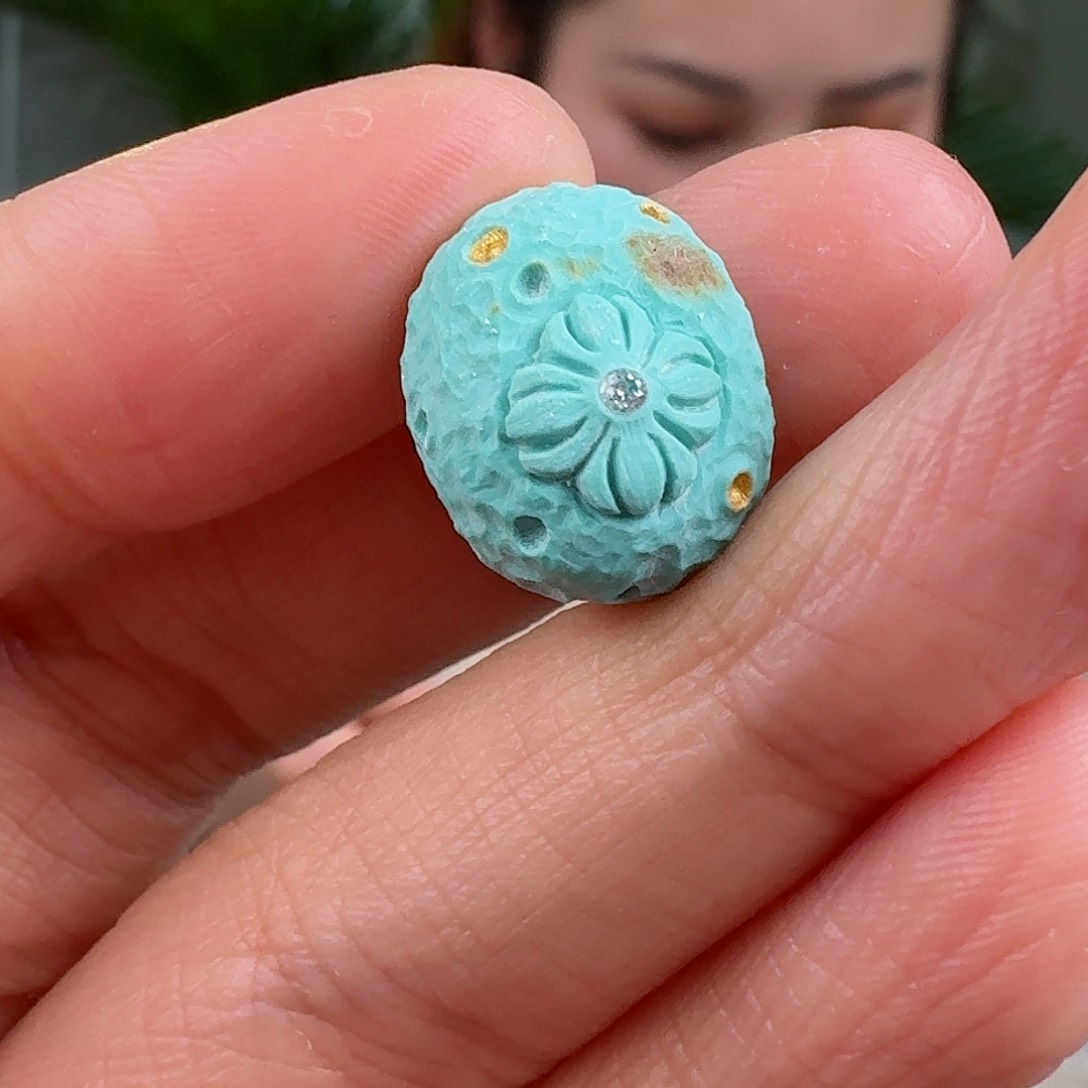 绿松石珠宝奇石未镶嵌