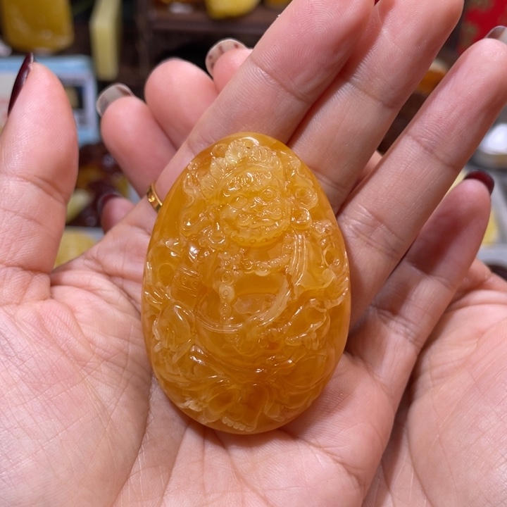 琥珀吊坠(不含链)未镶嵌j***g