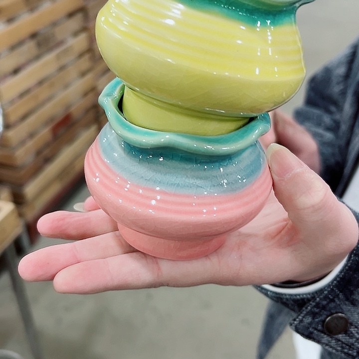 有孔.凑满10元发货多肉陶瓷花盆！