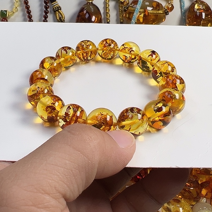 琥珀（花珀）未镶嵌项圈