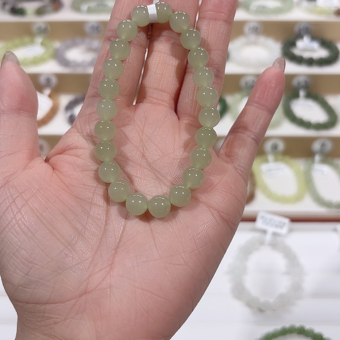 和田玉手链未镶嵌V