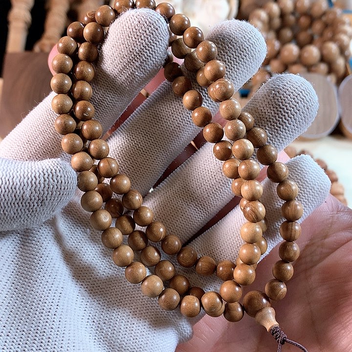 檀香木手串/手链0.6顺纹微瑕福利款