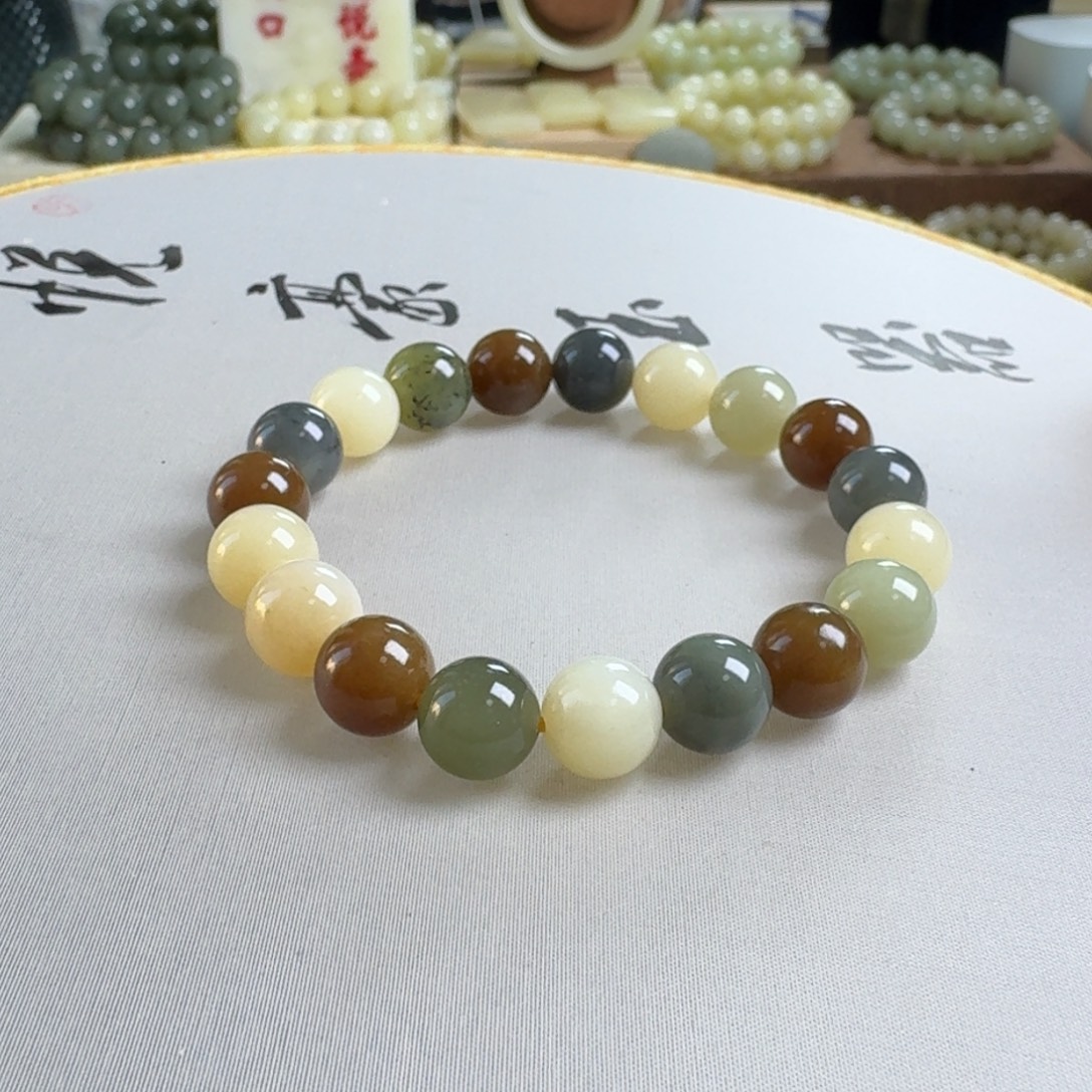 和田玉未镶嵌手链