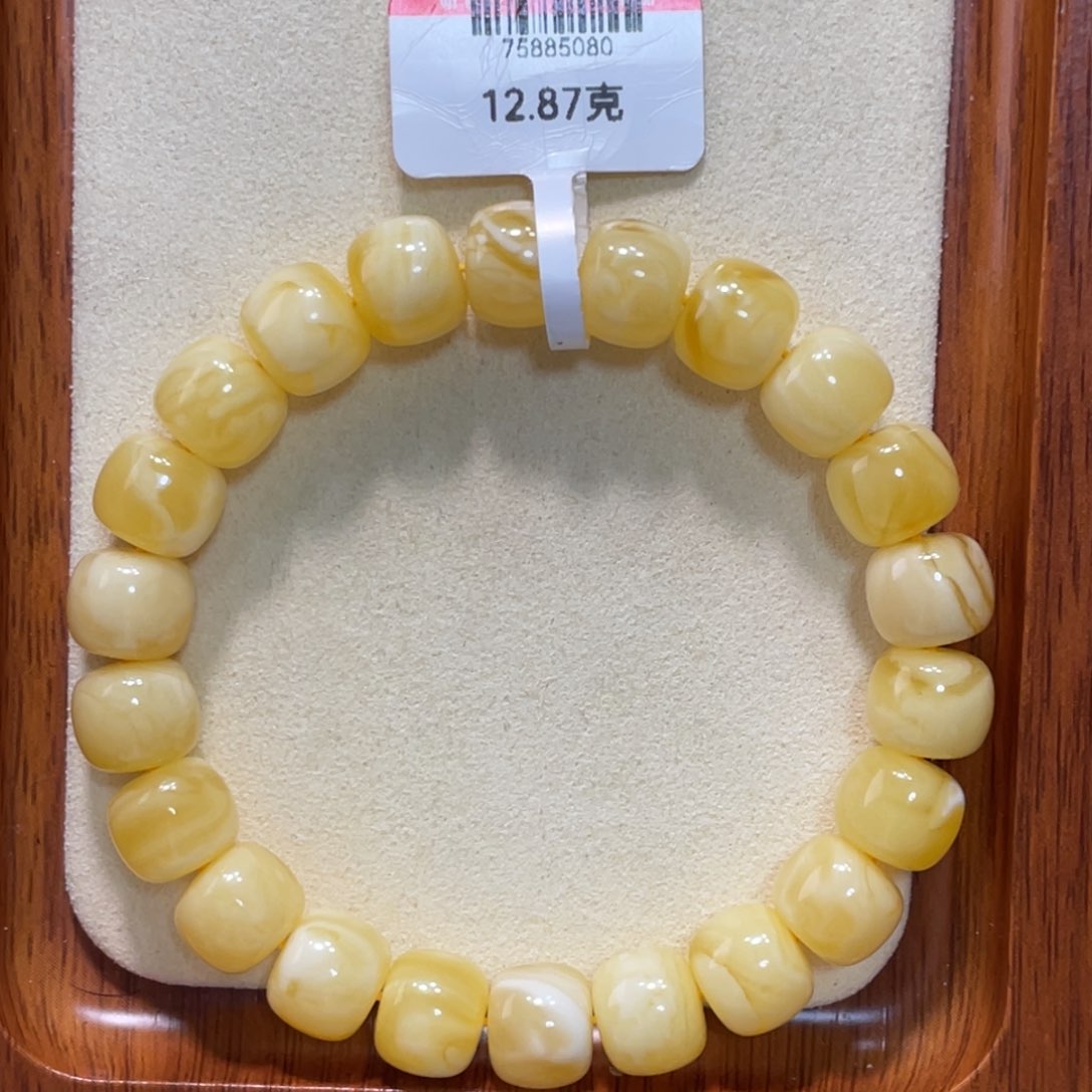 琥珀手链未镶嵌蜜蜡
