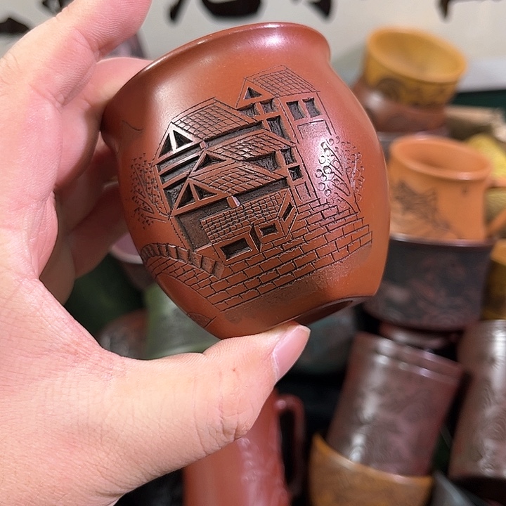 茶杯紫砂全手工紫砂主人杯