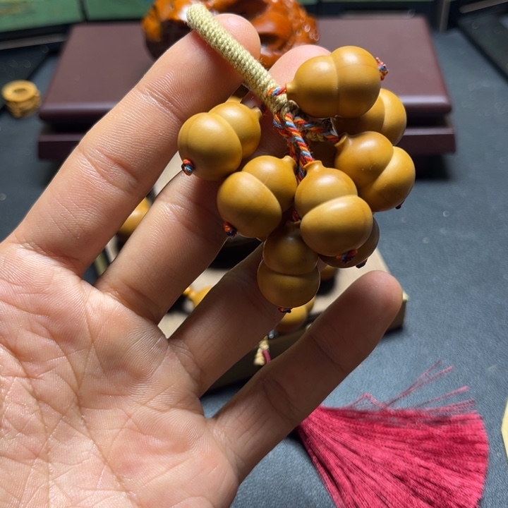 盛***8橄榄核手串/手链橄榄核雕葫芦葡萄串