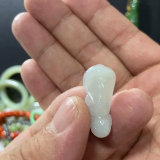 颈饰未镶嵌翡翠蛇牌