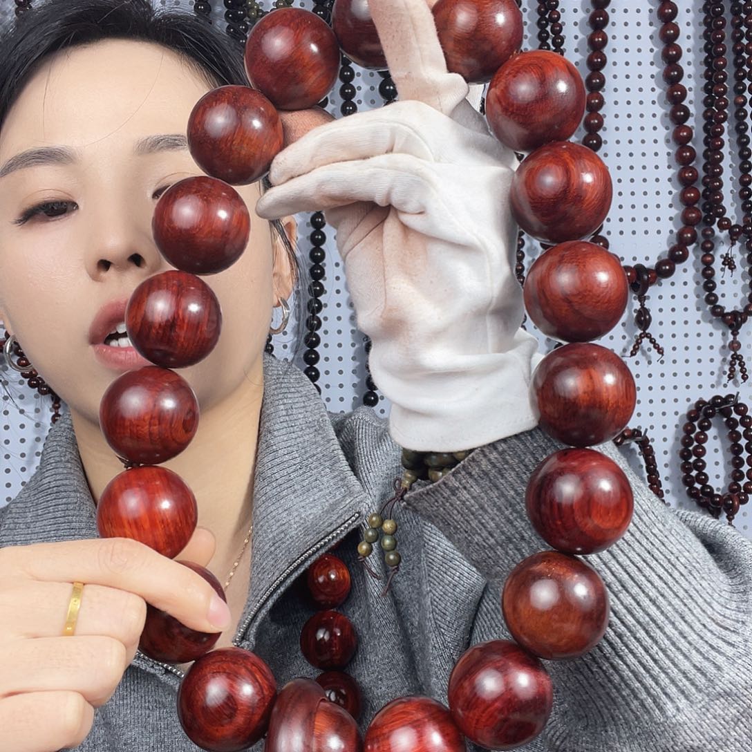 静***子紫光檀紫檀手持3.5