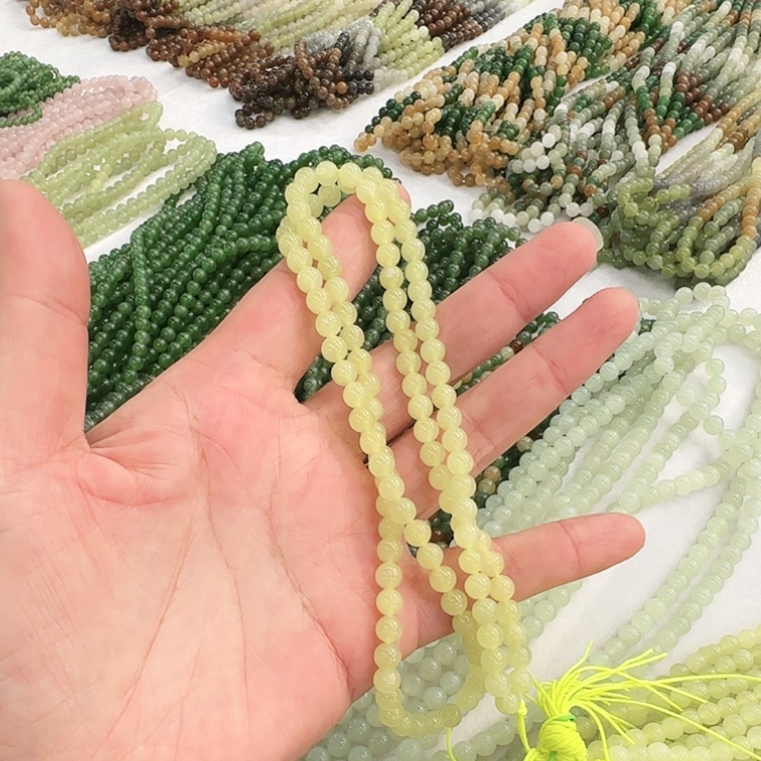 和田玉（黄玉）未镶嵌毛衣链