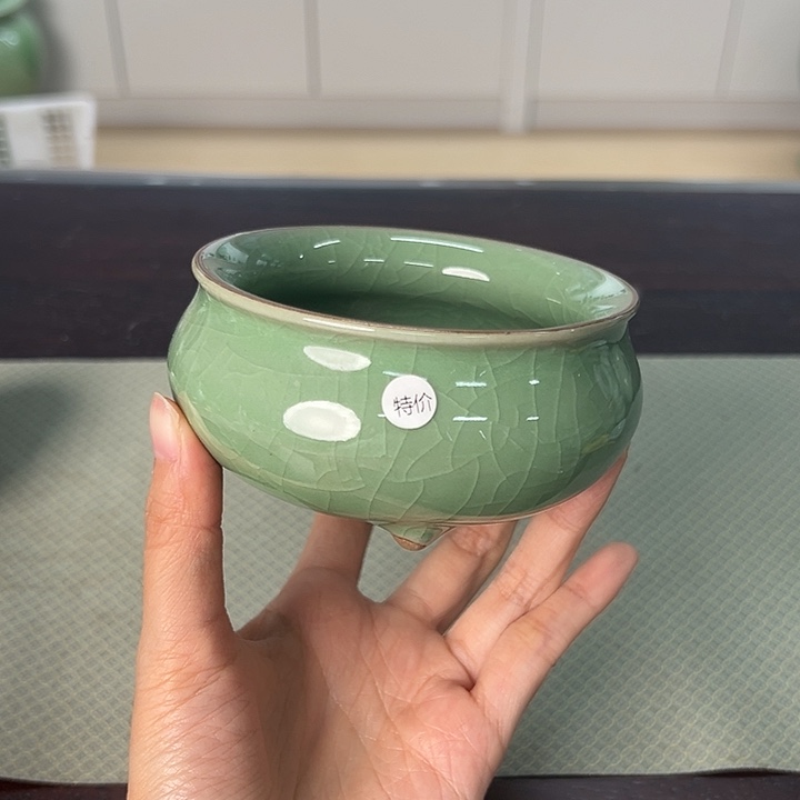 龙泉云间青瓷小米茶器