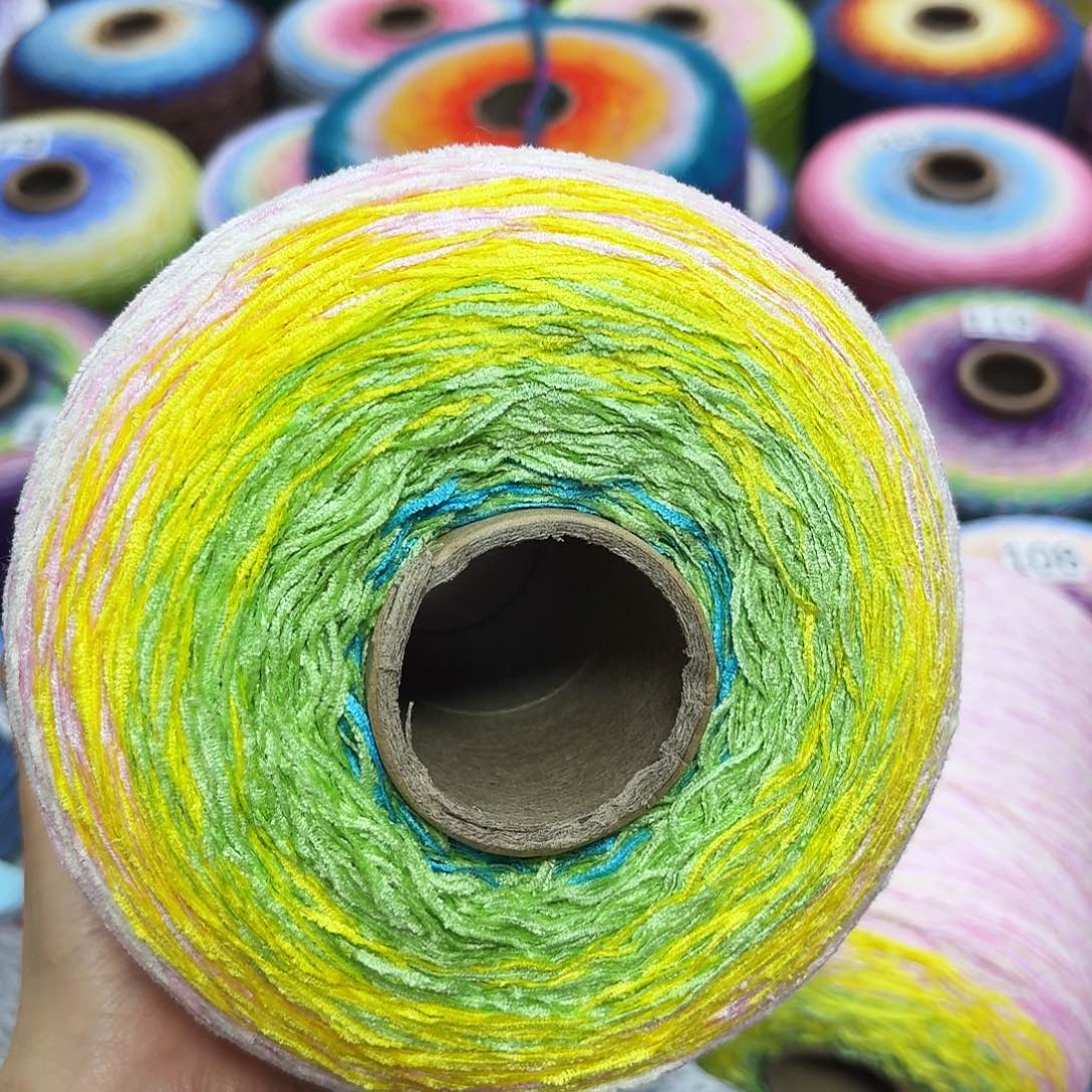 3斤外粉3股纯棉毛毛线