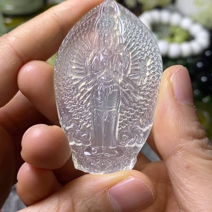 岫玉岫玉挂件未镶嵌小*球