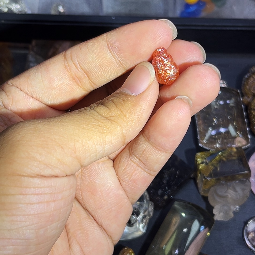 水晶未镶嵌颈饰金太阳