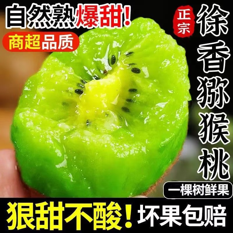 正宗陕西徐香猕猴桃30枚/24枚装单果70-100g产地直发坏果包赔