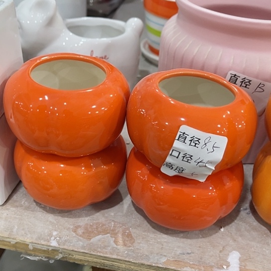 多肉绿植陶瓷花盆9.9包邮，有孔