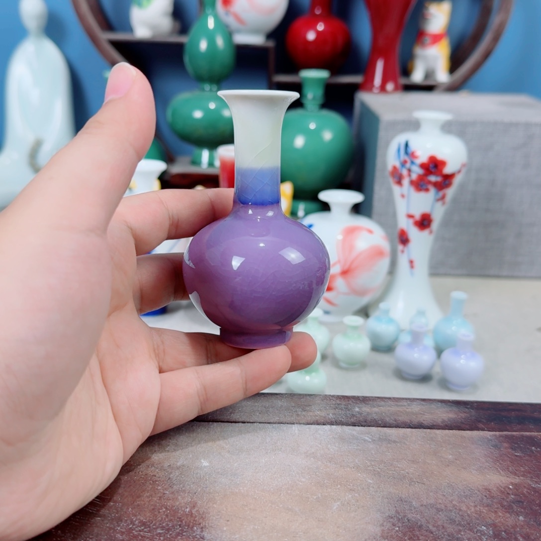 陶瓷手工小花器摆件
