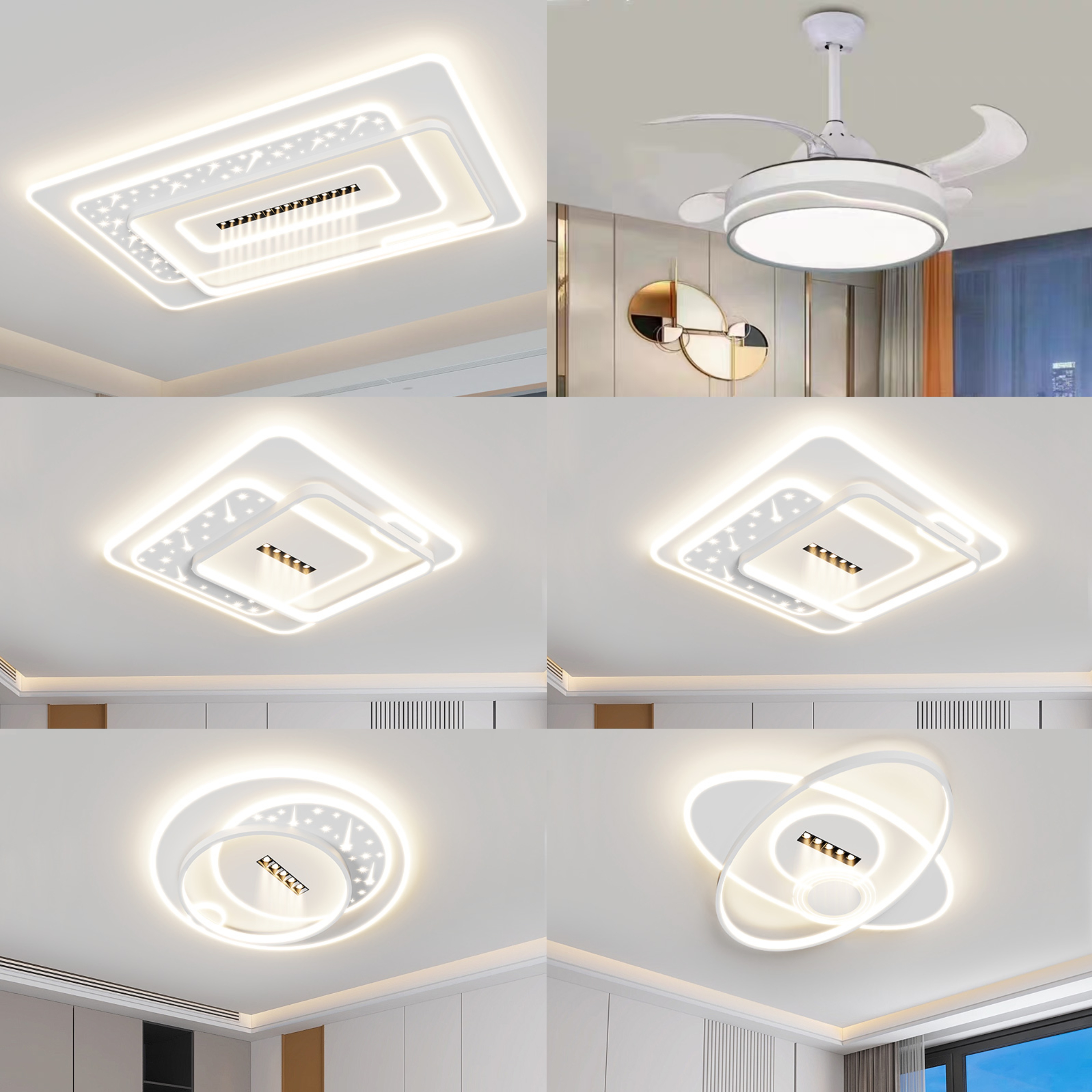 2025新款现代简约客厅卧室灯全光谱led吸顶灯卧室灯客厅主灯8405