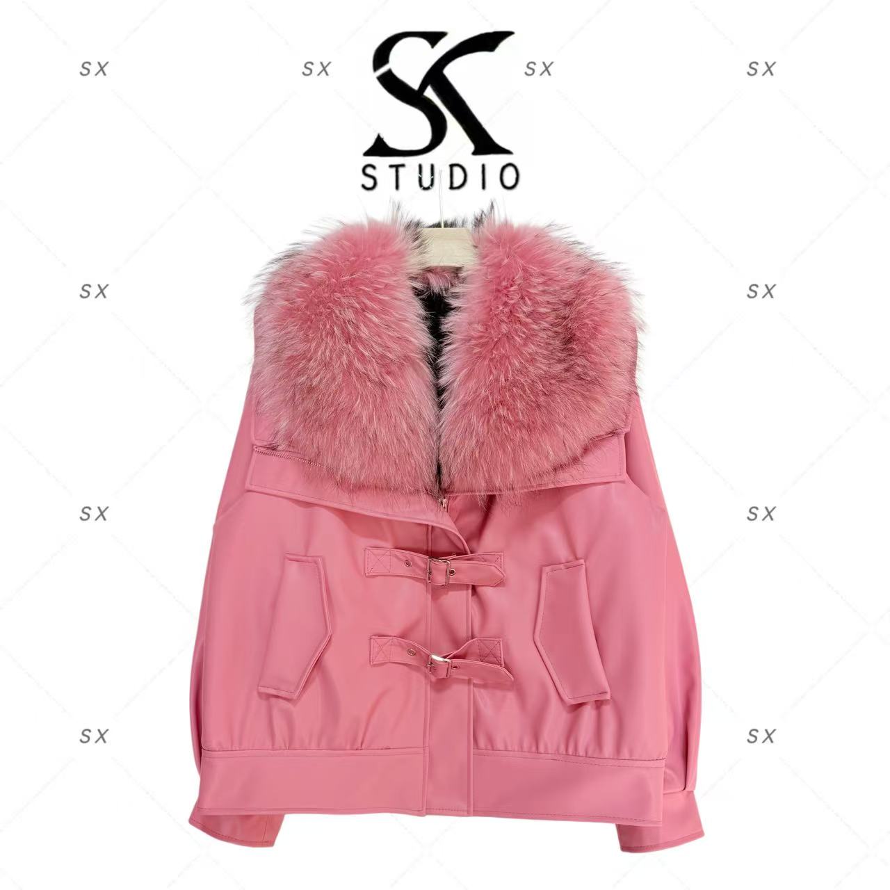 【貂中贵族】8945轻奢女款时尚上衣（貉子毛）SXZY-2502