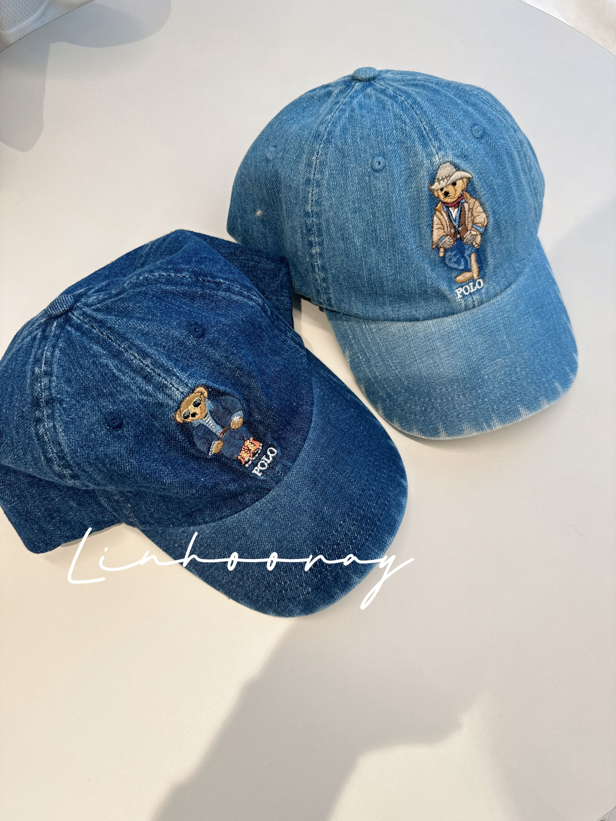 【sKycaptian】原版开发小熊刺绣定制牛仔棒球帽# SK02818