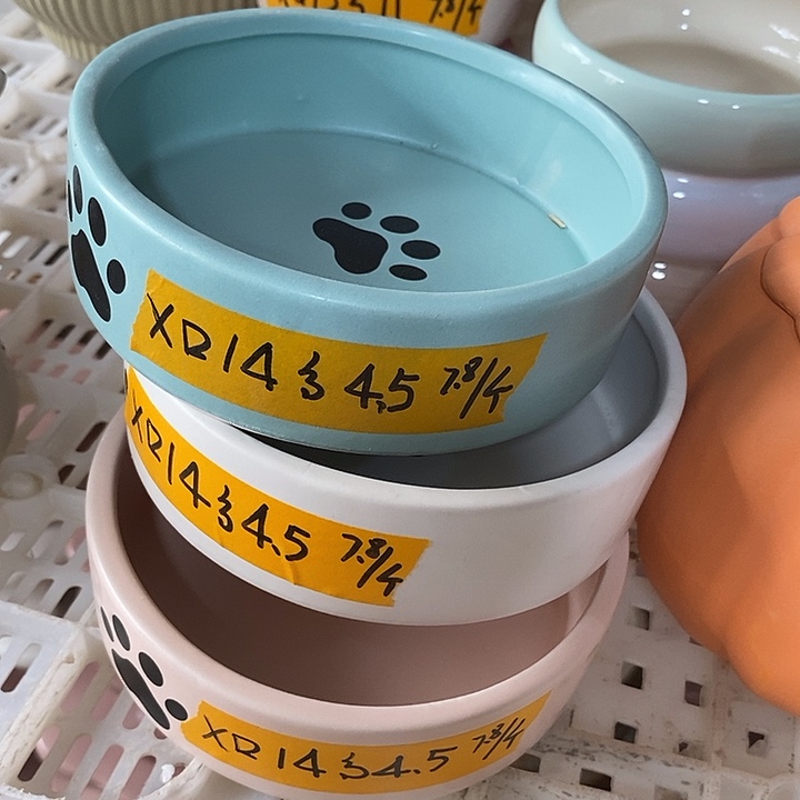 陶盆有孔 瑕疵针孔漏釉介意勿拍口 高