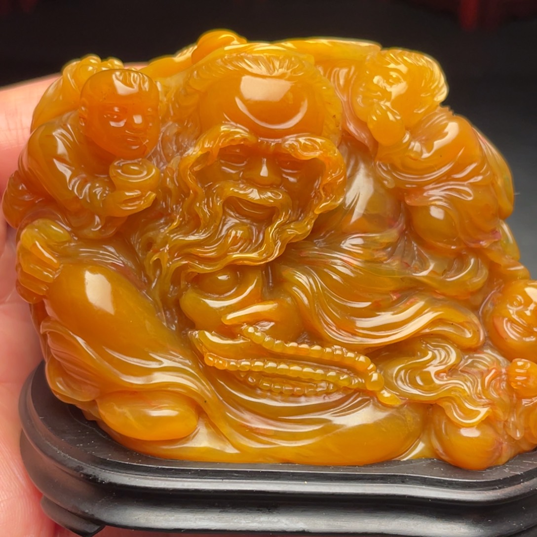 田黄石田黄石手把件摆件