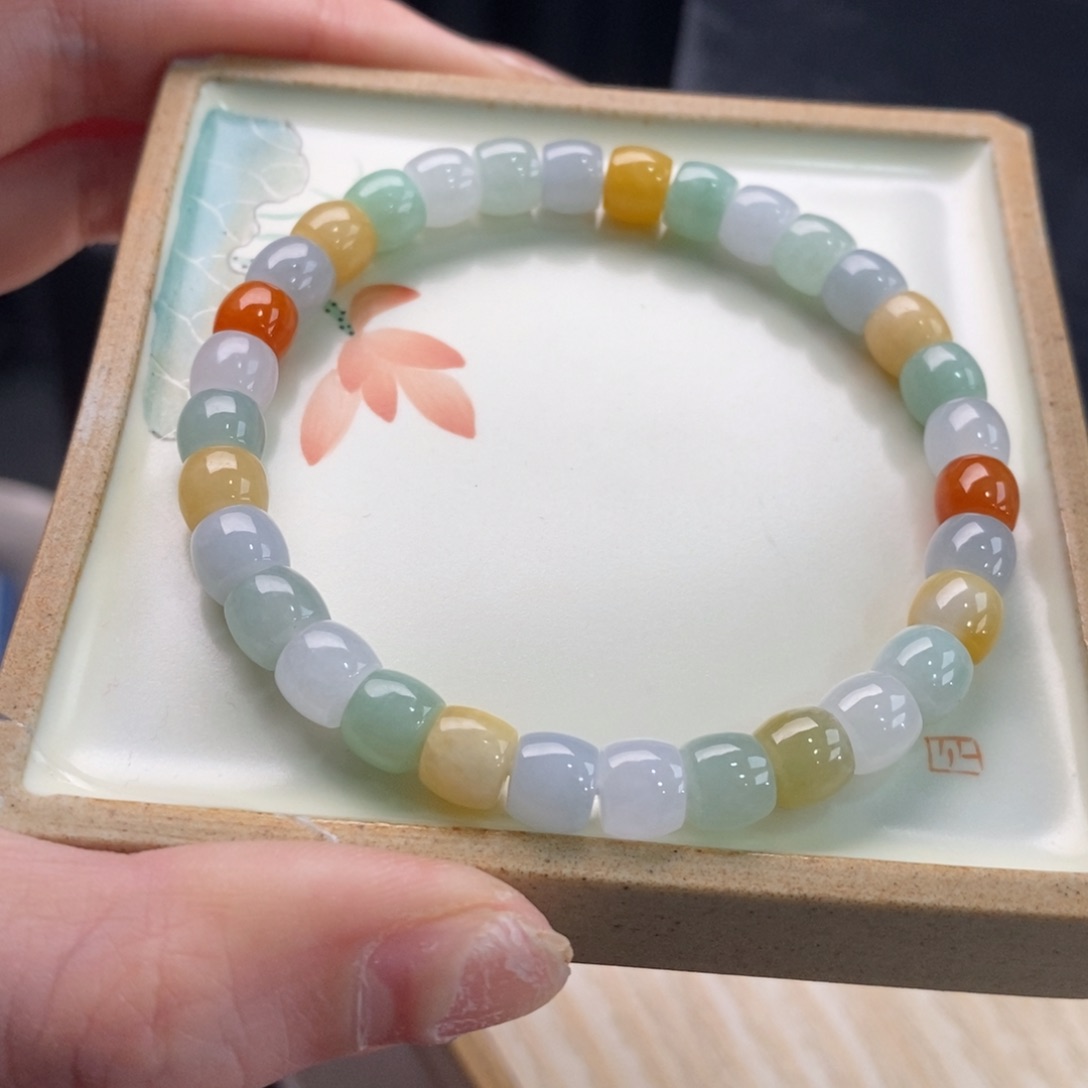 翡翠手链未镶嵌手串123